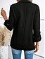 abordables Blazers et Costumes-Femmes Blazer Confortable Respirant Avec Poches Mode Occasionnel Uni Bureau Rue Occasionnel Tenue quotidienne Simple Boutonnage Régulier Col Rabattu Coupe régulière manche longue Vêtements d&#039;extérieur