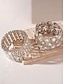 economico Bracciale da donna-Bracciale rigido con strass da donna - bracciale di cristallo glamour per cocktail party ed eventi serali