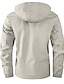 abordables chaqueta deportiva-Hombre Abrigo de invierno Chaqueta de Invierno Chaqueta deportiva Impermeable Exterior Acampada y Senderismo Impermeable Cortavientos Cremallera Bolsillo Otoño Invierno Color sólido Moda Ropa de calle