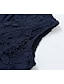 preiswerte Ausgefallene Kleider-Damen Midikleid Boho-Kleid Westernkleid Mode Modern Outdoor Täglich Ausgehen Normale Passform Einfach Ärmellos V Ausschnitt Dunkelblau Sommer