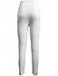 baratos Leggings lisas-Mulheres chinês Leggings Moda Roupa de rua Básico Comprimento total Cintura Alta Tecido Renda Confortável Macio Com Stretch Ao ar livre Férias Rua Preto Branco Verão Primavera Fino