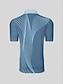 preiswerte Oberteile-Herren Golf-Poloshirt Blau Kurzarm Oberteil Golfkleidung, Kleidung, Outfits, Kleidung