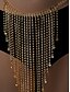 voordelige Dames riem-Buikketting met strass-steentjes voor dames - sexy taillesieraden met kristallen voor dansers, strandfeesten en festivaloutfits