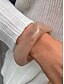 abordables Pulsera de mujer-Brazaletes gruesos de resina y metal para mujer: pulseras llamativas para mujer, estilo minimalista retro, ideales para fiestas, uso diario y atuendos casuales.