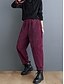 economico gamba larga e vita alta-Per donna Chinos Vacanza Moda Casual Lunghezza intera Vita Alta Semplice Tasca Fascia Elastica Comodo Morbido Confortevole Micro-elastico All&#039;aperto Streetwear Nero Viola Verde Caffè Primavera