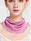 abordables Foulards pour femmes-Foulard en soie transparente pour femme – Bandana tubulaire à bords volantés, élégant tour de cou pour le bureau, les voyages, les fêtes et les tenues de soirée