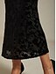 abordables Jupes Formelles-Femmes Jupe Trompette / Sirène Élégant ancien Maxi Taille haute Jupes Élastique Noir Printemps Velours