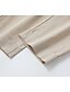 abordables Pantalon uni en coton et lin-Femmes Pantalon en coton et lin Chinos Pantalons Basique Occasionnel Long Taille haute Uni Avec Poches Conception à cordon élastique Coupe haute Respirabilité Doux Micro-Élastique Rue Tenue
