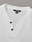 preiswerte Lässiges Henley-T-Shirt-Herren Henley Hemd T-Shirt Kurze Ärmel Einfach Mode Designer Basic V Ausschnitt Urlaub Straße Ausgehen Sommer Marineblau Henley T-Shirt