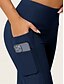 economico Leggings semplici-Per donna Leggings Moda Casual Lunghezza intera Vita Alta Tinta unica Tasca Taglio alto Traspirabilità Morbido Confortevole Alta elasticità Vinaccia blu navy Nero Grigio Autunno Inverno Vestibilit