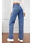 voordelige wijde pijpen en hoge taille-Dames Breed Been Chinese Modieus Streetwear Casual Volledige lengte Hoge taille Effen Kleur Zak Comfortabel Zacht Inelastisch Buiten Straat Zwart donkergrijs Diep Blauw Lichtblauw Zomer Herfst