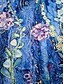 preiswerte Blumenkleid-Damen Maxikleid Etui-Kleid T-Shirt-Kleid Lässig Boho Hochzeitsgast Täglich Date Blumen Grafik Langarm Rundhalsausschnitt Blau Grün Grau Frühling Herbst Winter