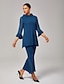 baratos Blusas e Camisas-Blusa feminina para festa de casamento, preta, gola alta, chiffon modal, patchwork, punho largo, slim fit, elástica, elegante, casual, para escritório
