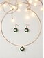 abordables Collier pour femme-Ensemble de bijoux de Noël pour femmes avec pendentif en émail festif et boucles d&#039;oreilles pendantes pour les fêtes et les cadeaux de fin d&#039;année