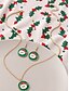 abordables Collier pour femme-Ensemble de bijoux de Noël pour femmes avec pendentif en émail festif et boucles d&#039;oreilles pendantes pour les fêtes et les cadeaux de fin d&#039;année