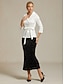 abordables Jupes Formelles-Femmes Jupe Trompette / Sirène Élégant ancien Maxi Taille haute Jupes Élastique Noir Printemps Velours