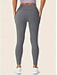 economico Leggings semplici-Per donna Leggings Moda Casual Lunghezza intera Vita Alta Tinta unica Tasca Taglio alto Traspirabilità Morbido Confortevole Alta elasticità Vinaccia blu navy Nero Grigio Autunno Inverno Vestibilit