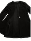 abordables Blazers y Trajes-Mujer chaqueta Cómodo Transpirable Botones Estilo de Oficina Casual Plano Oficina Calle Casual Ropa Cotidiana Botonadura Simple Regular Escote en Pico Ajuste regular Manga Larga Ropa de calle Negro