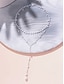 abordables Collar de mujer-Collar con colgante de perlas en capas para mujer: elegante cadena de aleación en tono dorado con detalles de perlas de imitación para eventos formales, bodas y fiestas nocturnas.