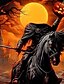 abordables Polos de Halloween-Halloween Hombre Calabaza Camisetas polo con cremallera Camisas de polo Diseño Casual Horror Oscuro Exterior Atuendo para festival Impresión 3D Primavera Otoño Invierno Negro Amarillo Naranja