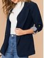 economico Blazer e Completi-Per donna Blazer Confortevole Traspirante Tasca Casual Semplice Ufficio Streetwear Casuale Abbigliamento quotidiano Monopetto Regolare Collo ripiegato Vestibilità regolare Manica Lunga Capispalla