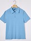 cheap Men's Classic Polo-Men's Zip Polo Textured Vacation Casual Lapel Quarter Zip Short Sleeve Fashion Basic Plain Ribbed Quarter Zip Summer Slim Fit Light Blue White Navy Blue Gray Zip Polo
