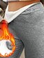 halpa Fleece-vuoratut legginsit-Naisten Sukkahousut Leggingsit Anti-hankaus shortsit Kevyt Vapaa-aika Mukavuus Täyspitkä Korka vyötärö Yhtenäinen väri Korkea leikkaus Pidä lämpimänä Mukavuus Nopea kuivuminen Elastinen Jooga