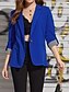 economico Blazer e Completi-Per donna Blazer Confortevole Traspirante Tasca Casual Semplice Ufficio Streetwear Casuale Abbigliamento quotidiano Monopetto Regolare Collo ripiegato Vestibilità regolare Manica Lunga Capispalla