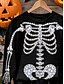 tanie Halloween bluza i hoodie-Damskie Bluza z kapturem Graficzny Czaszka Kot Moda Codzienny Długi rękaw Półgolf Zwykłe topy Ulica Na co dzień Codzienny Nadruk Czarny Fioletowy Pomarańczowy Jasnoszary Jesień Zima