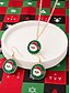 abordables Collier pour femme-Ensemble de bijoux de Noël pour femmes avec pendentif en émail festif et boucles d&#039;oreilles pendantes pour les fêtes et les cadeaux de fin d&#039;année