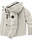 abordables chaqueta deportiva-Hombre Abrigo de invierno Chaqueta de Invierno Chaqueta deportiva Impermeable Exterior Acampada y Senderismo Impermeable Cortavientos Cremallera Bolsillo Otoño Invierno Color sólido Moda Ropa de calle
