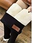 baratos Leggings forradas de fleece-Mulheres Leggings Ativo Férias Moda Comprimento total Cintura Alta Côr Sólida Respirabilidade Macio Confortável Com Stretch Vinho Azul marinho Preto Cinzento Primavera Outono Inverno Normal