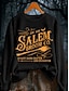 abordables Sweatshirt et Hoodie d&#039;Halloween-Femmes Sweatshirt Pull Graphique Lettre Halloween Mode Occasionnel manche longue Col ras du cou Hauts Réguliers Rue Tenue Quotidienne Occasionnel Imprimé Noir Orange Gris Automne Hiver