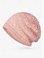 preiswerte Hüte für Damen-Damen-Slouchy-Beanie aus Spitzenstrick – leichte, atmungsaktive Polyester-Totenkopfmütze für Frühling, Herbst, Spaziergänge im Freien und die tägliche Freizeitkleidung