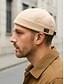 abordables Chapeaux pour hommes-Casquette docker en velours côtelé pour homme avec sangle réglable – élégante casquette en tricot côtelé pour le quotidien, les activités de plein air et la mode urbaine
