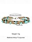 voordelige Damesarmband-Turquoise enkelbandset met kralen voor dames - enkelband in bohemian-stijl met dubbele streng en versieringen van legering en edelstenen, perfect voor strand, poolparty&#039;s en zomermode