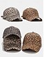 voordelige Dameshoeden-Dames baseballpet met luipaardprint – verstelbare hoed met gebogen rand en gespsluiting, lichtgewicht bescherming tegen de zon voor casual outfits, reizen, hardlopen en buitenactiviteiten