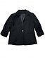 cheap Blazers &amp; Suits-Women&#039;s Blazer Comfortable Breathable Pocket Buttons Casual Plain Office Street Casual Daily Wear Single Breasted Regular Turndown Regular Fit Long Sleeve Outerwear Black White Navy Blue Summer Spring