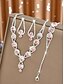abordables Collar de mujer-Conjunto de joyas de cristal rosa para mujer: collar, pulsera y pendientes brillantes con detalles de diamantes de imitación para un elegante atuendo de fiesta y de noche.