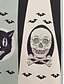 abordables Robe d&amp;#39;Halloween-Halloween Femmes Robe Midi Robe trapèze Occasionnel Quotidien Fête Coupe régulière Potiron toile d&#039;araignée Manche Courte Col ras du cou Noir Bleu Orange Abricot Été Printemps Automne