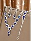 abordables Collar de mujer-Conjunto de joyas de cristal rosa para mujer: collar, pulsera y pendientes brillantes con detalles de diamantes de imitación para un elegante atuendo de fiesta y de noche.