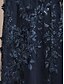 abordables Blazers et Costumes-veste femme manteau blazer dentelle brodée paillettes élégant floral formel anniversaire mariage invité cocktail fête ouvert devant long col rond coupe régulière manches longues vêtements d&#039;extérieur