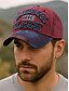 abordables Chapeaux pour hommes-Casquette de baseball brodée vintage pour homme – chapeau ajustable en coton vieilli pour les sports de plein air, les voyages et les tenues décontractées