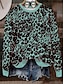 economico Felpa e Hoodie di Halloween-felpe da donna di Halloween, grafiche, casual, a maniche lunghe, girocollo, normali, da strada, da indossare tutti i giorni, casual, stampate, rosa, arancione, verde, primavera, autunno, inverno