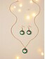 abordables Collier pour femme-Ensemble de bijoux de Noël pour femmes avec pendentif en émail festif et boucles d&#039;oreilles pendantes pour les fêtes et les cadeaux de fin d&#039;année