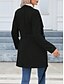 voordelige Winterjassen-Dames Vrijetijdsjas Houd Warm Comfortabel Veters Vetoketju Zak Casual Effen Vakantie Straat Casual Alledaagse kleding Rits Lang Opstaand Slank Lange mouw bovenkleding Zwart Blozend Roze Groen Lente