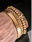economico Gioielli da uomo-set di bracciali da uomo in acciaio inossidabile dorato: bracciale a 3 pezzi con corona di perline, polsino intrecciato e bracciale con numeri romani per abiti alla moda, feste e occasioni speciali