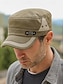 cheap Men&#039;s Hats-Men&#039;s Cotton Canvas Cadet Military Cap – Adjustable Patrol Hat with Curved Brim, Vent Eyelets &amp; Logo Detail, Lightweight Breathable Style for Hiking, Fishing, Travel &amp; Everyday Outdoor Wear
