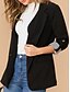 economico Blazer e Completi-Per donna Blazer Confortevole Traspirante Tasca Casual Semplice Ufficio Streetwear Casuale Abbigliamento quotidiano Monopetto Regolare Collo ripiegato Vestibilità regolare Manica Lunga Capispalla
