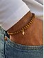 abordables Bijoux pour hommes-Ensemble de bracelets en bois pour hommes avec croix et perles – Bracelets extensibles de style rustique naturel pour un usage décontracté, de plage ou spirituel
